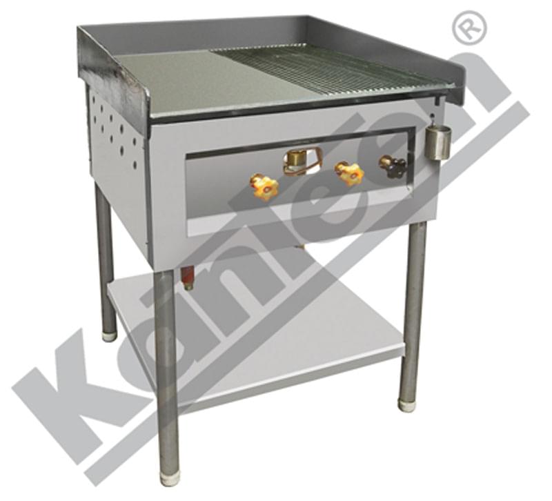 Hot plate cum griddle plate