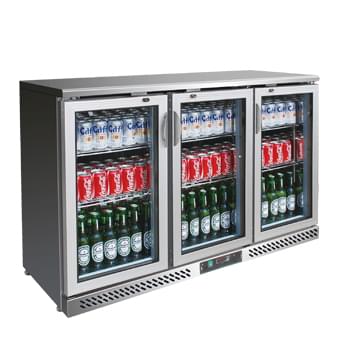 3 Door SS Back Bar Elanpro EBB 3D SS