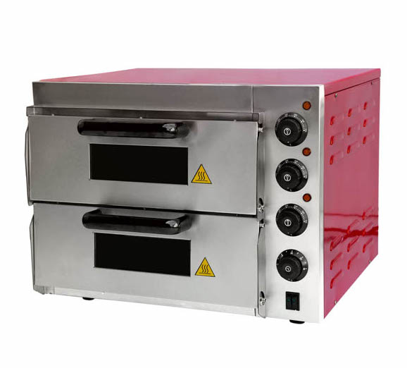 Stone Base Electric Pizza Oven Double Deck