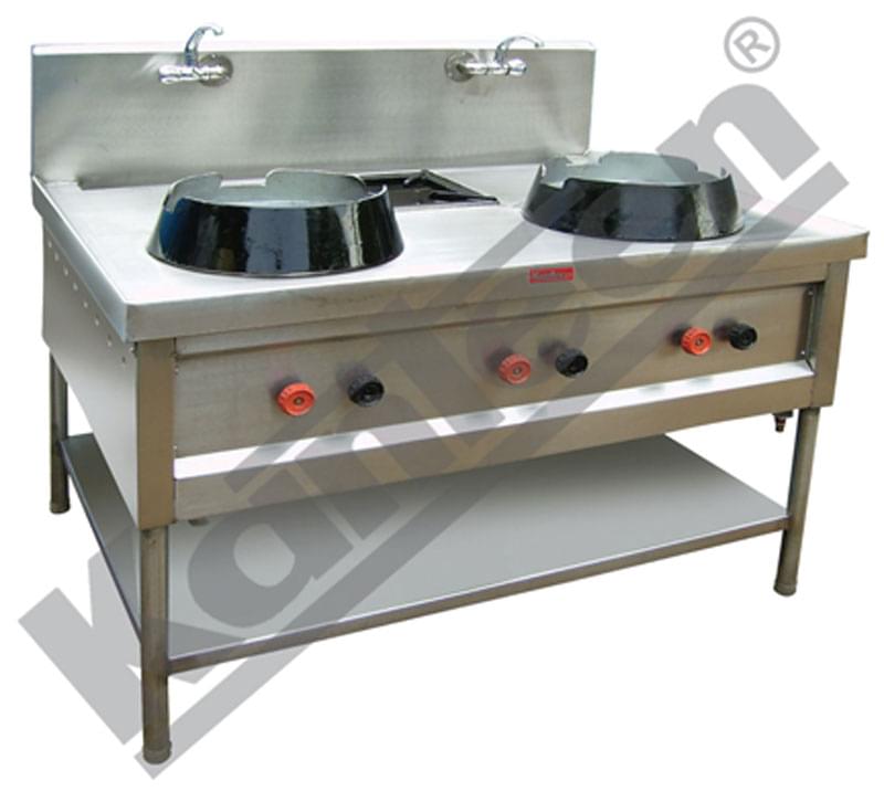 Chinese Range 2 Burner 1 Stock Pot