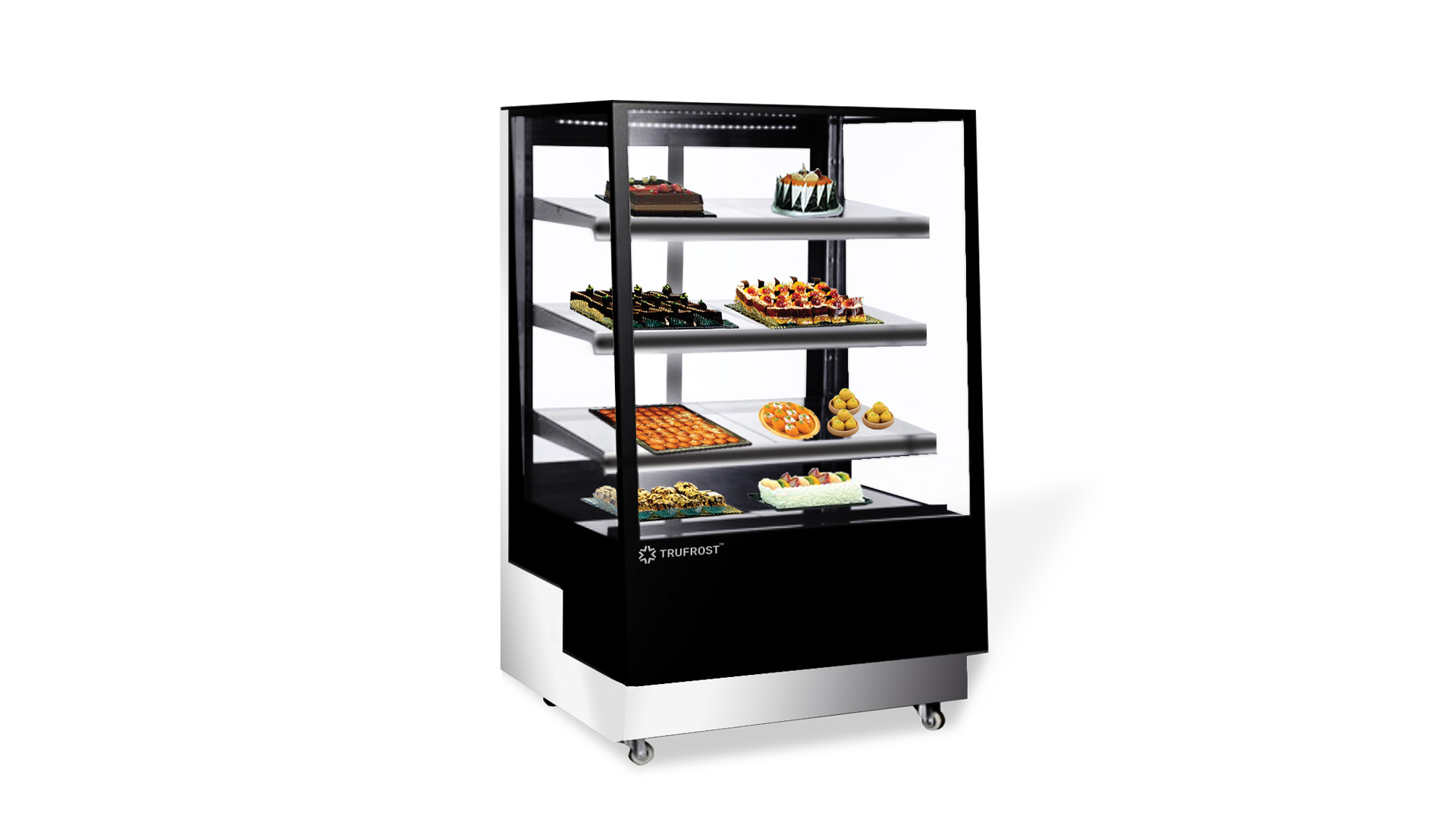 Inclined Glass 4 Layer Cake Showcase Temptation 44