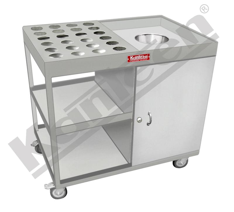 Soiled Dish & Glass Landing Trolley