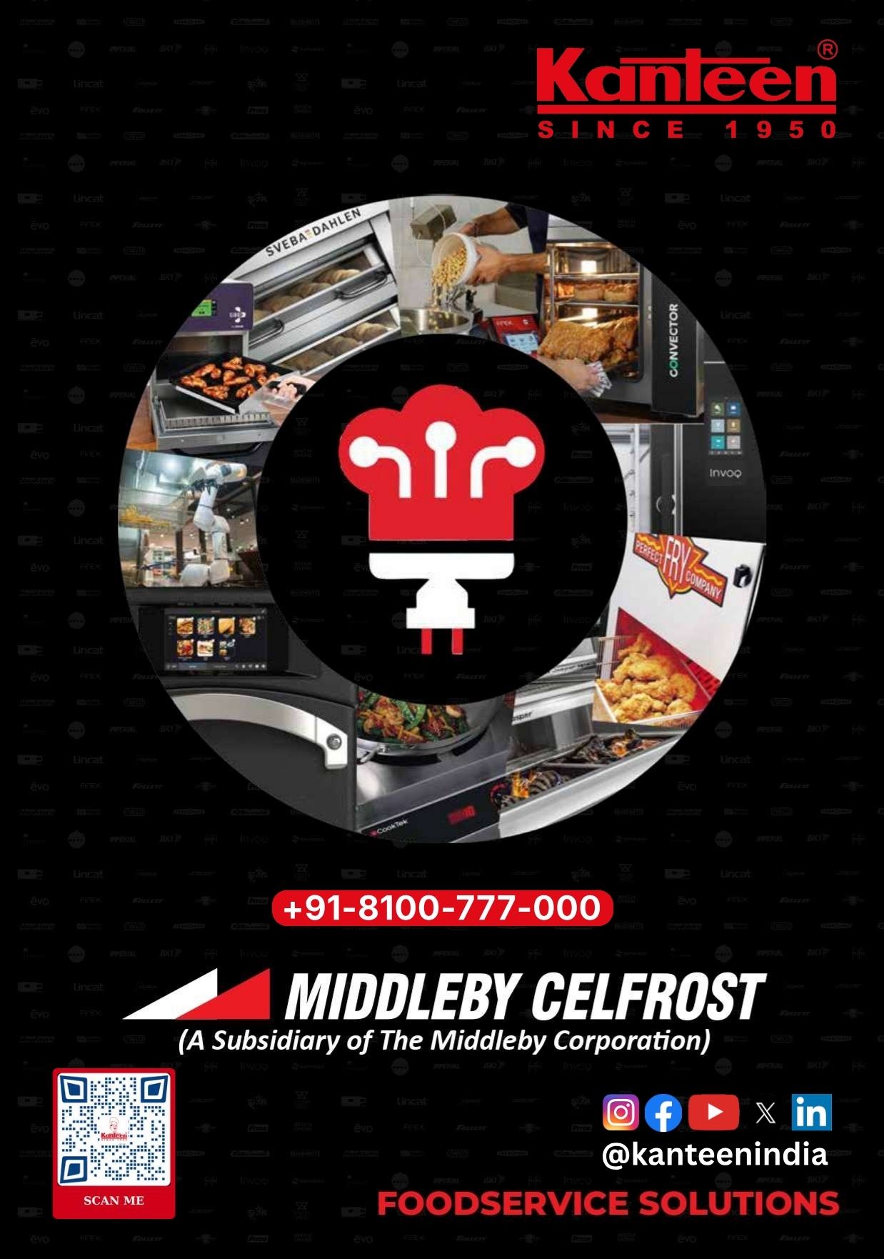 Middleby Celfrost Commercial Kitchen Equipment Catalog 2025 – Kanteen India