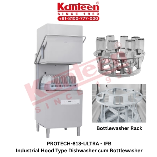 Industrial Hood Type Dishwasher cum Bottlewasher ProTech 813 Ultra IFB