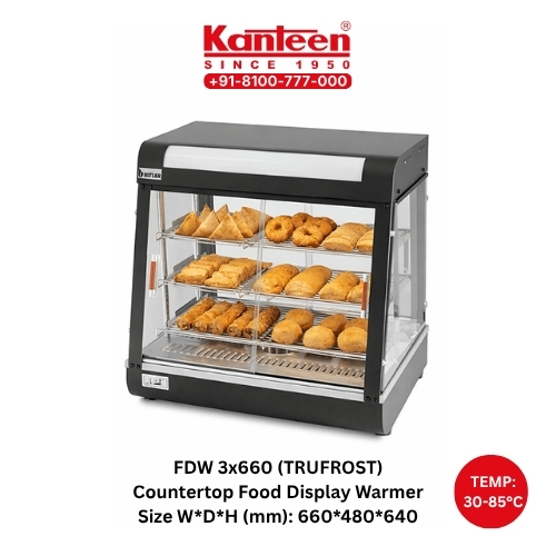 Countertop Food Display Warmer FDW-3 x 660 Trufrost